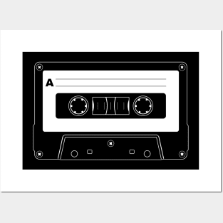 Retro Cassette Tape Posters and Art